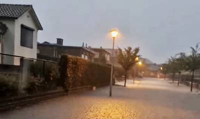 KIJK. Hevige regenval in Zuid-Limburg: “43 liter water per vierkante meter in één uur tijd” in Lanaken
