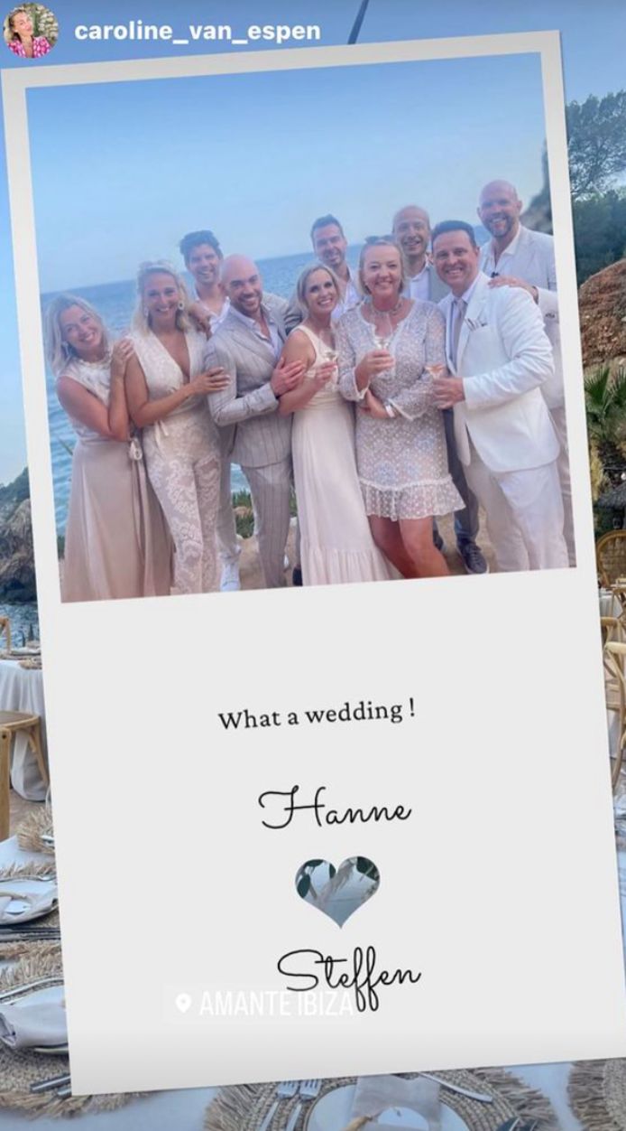 Hanne Troonbeeckx trouwde op Ibiza.