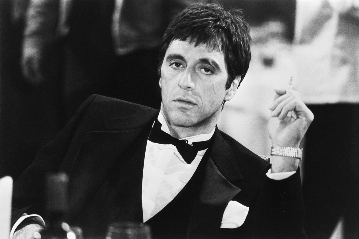 Al Pacino in 'Scarface' - uit de docu 'Het vuur van Al Pacino' Beeld NTR