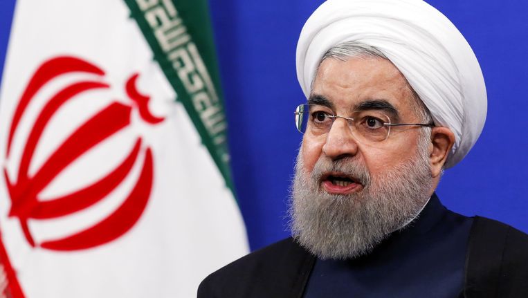 De Iraanse president Hassan Rohani. Beeld AFP
