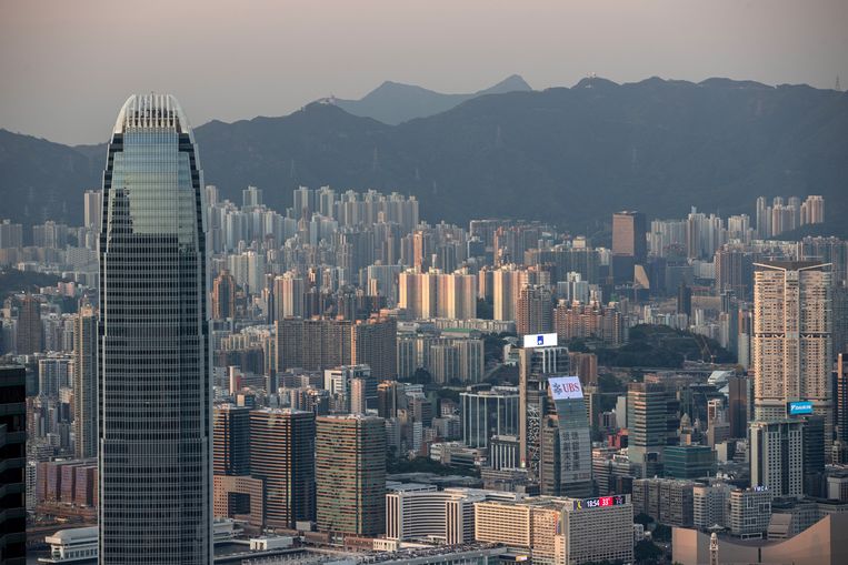 De skyline van Hong Kong.  Beeld ANP / EPA
