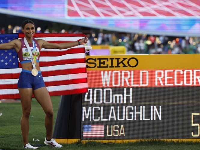 Wauw! Sydney McLaughlin stormt naar goud en nieuw wereldrecord in WK-finale 400m horden