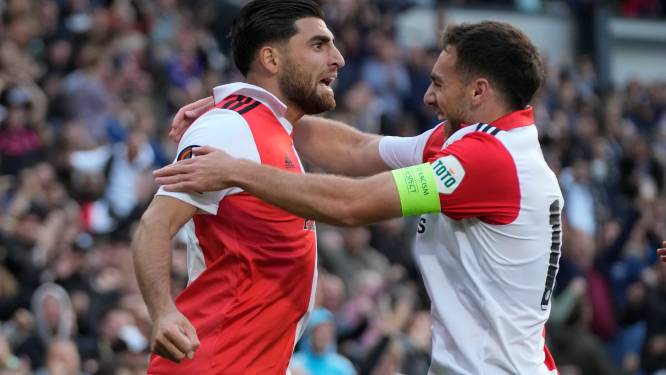 Alireza Jahanbakhsh opent de score namens Feyenoord tegen Sturm Graz 
