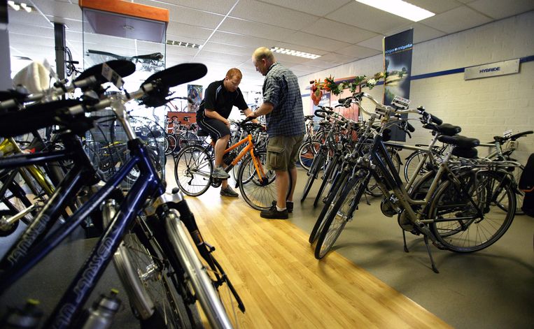 De showroom van een fietsspecialist. Beeld ANP