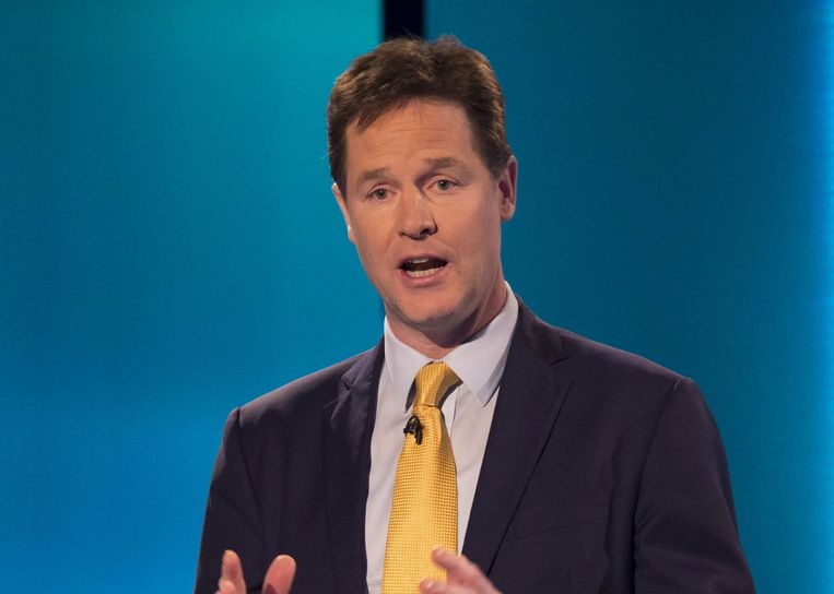 Nick Clegg: De vermindering van klimaatgassen tot nul wettelijk vastleggen Beeld reuters