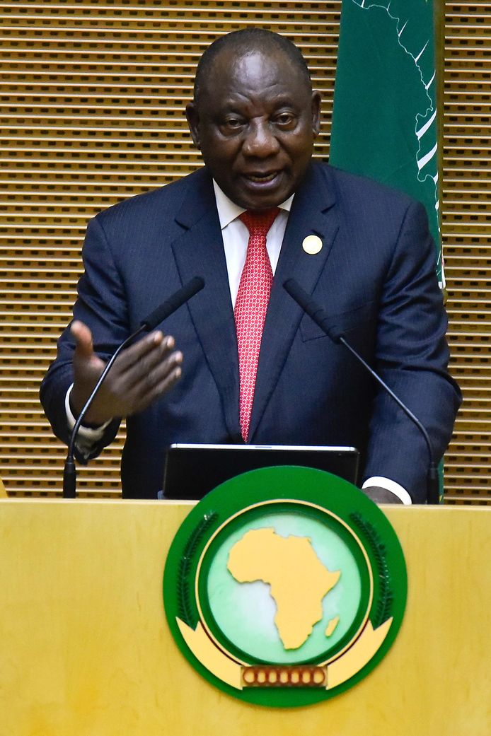UA-voorzitter en president van Zuid-Afrika Cyril Ramaphosa.