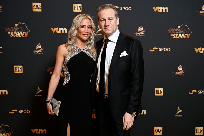 Erik Gerits, CEO van Racing Genk, met partner Karen Schaefer.