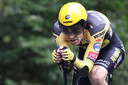 Tom Dumoulin reed zijn laatste tijdrit niet op het WK, maar tijdens de Giro d'Italia.