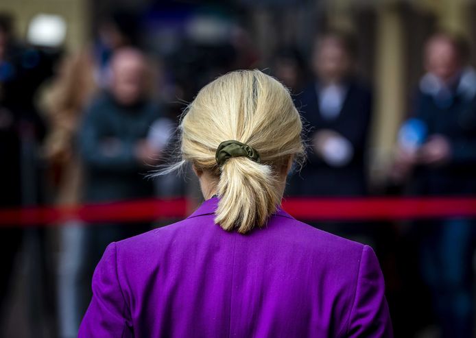 Sigrid Kaag, minister van Financiën, op het Binnenhof voorafgaand aan de wekelijkse ministerraad.