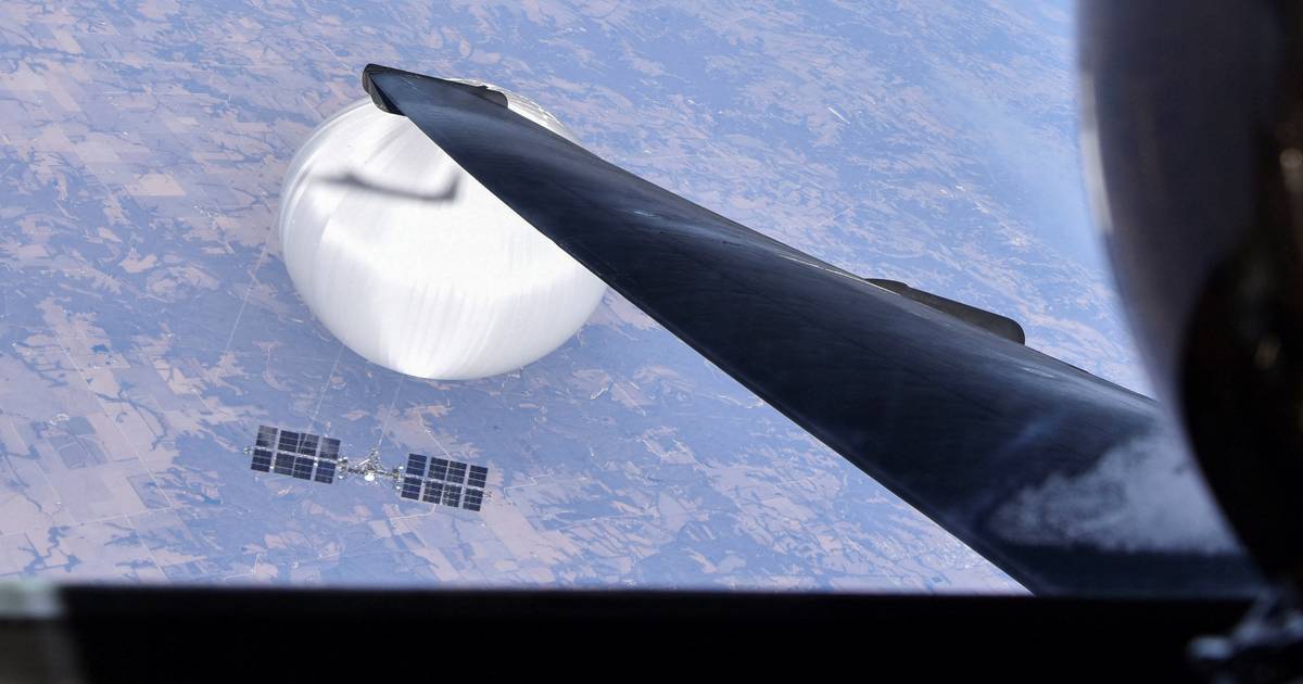 Пентагон публикует снимок китайского воздушного шара |  снаружи