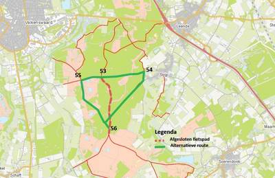 Opknapbeurt fietspad Leenderbos