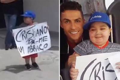 Ronaldo laat Portugese spelersbus stoppen om droom zieke jongen in vervulling te laten gaan
