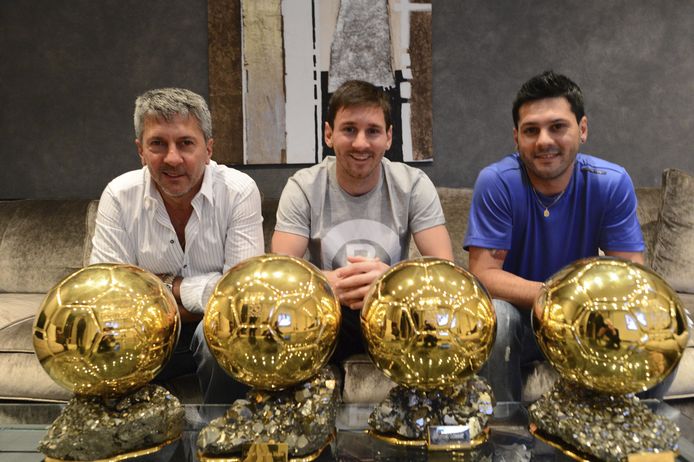 Vader Jorge Horacio Messi, Lionel Messi en broer Matías Messi.
