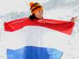 Bibian Mentel draagt vlag tijdens opening Paralympische Spelen
