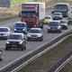 Vakantiegangers in de file