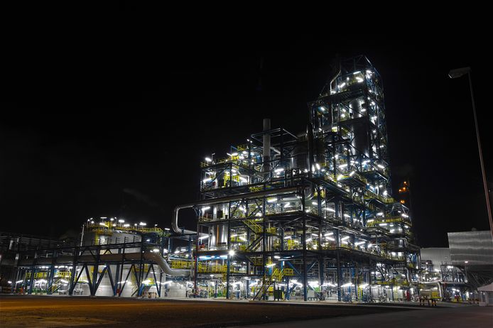 Ureum 7-fabriek van Yara Sluiskil. Yara gebruikt waterstof voor de productie van kunstmest.