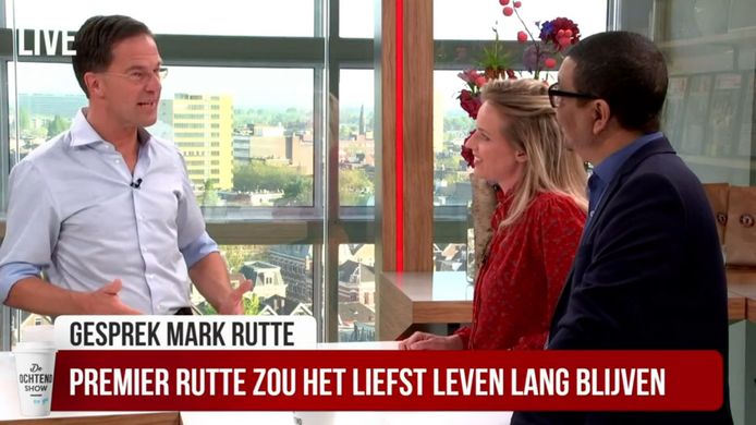 Mark Rutte in de ‘Ochtendshow To Go’.