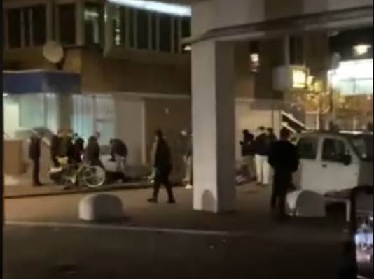 Een still uit de video die begin december vorig jaar rondging op sociale media.
