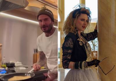 CELEB 24/7. David Beckham bakt pannenkoeken en wie kruipt er in de huid van Madonna?