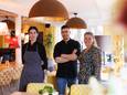 De vaste gezichten van Bistro Vincent's: Otilia Castillo Fernandez, Soner Kaya en Sanne Fikke.
