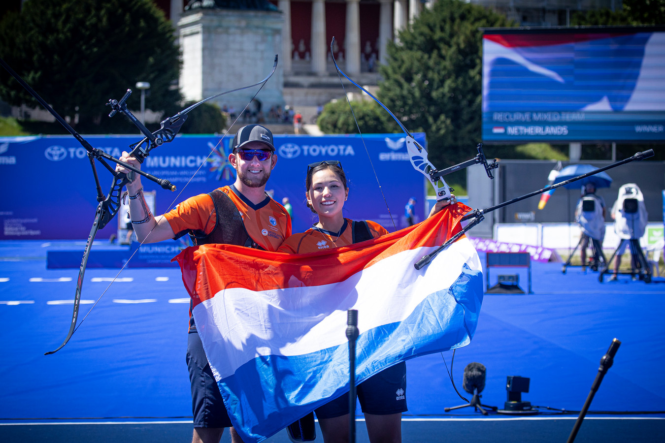 Rick van der Ven en Gaby Schloesser hielden de eer van Nederland hoog in Duitsland.