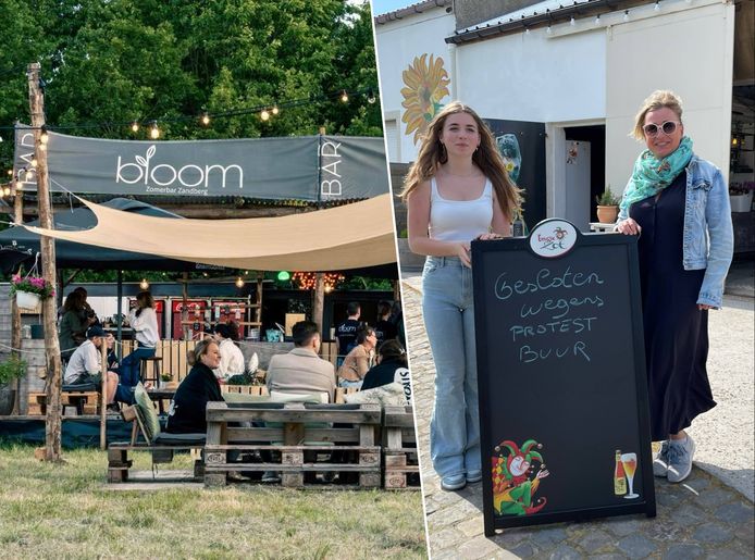 Zomerbar Bloom mag deze zomer niet openen na een klacht van een buur, net zoals pop-up 't Hof in Bredene (rechts).