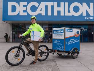 Decathlon Brugge levert pakjes voortaan ook per fiets
