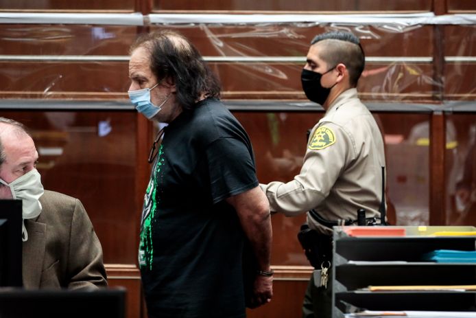 Ron Jeremy in de rechtbank.