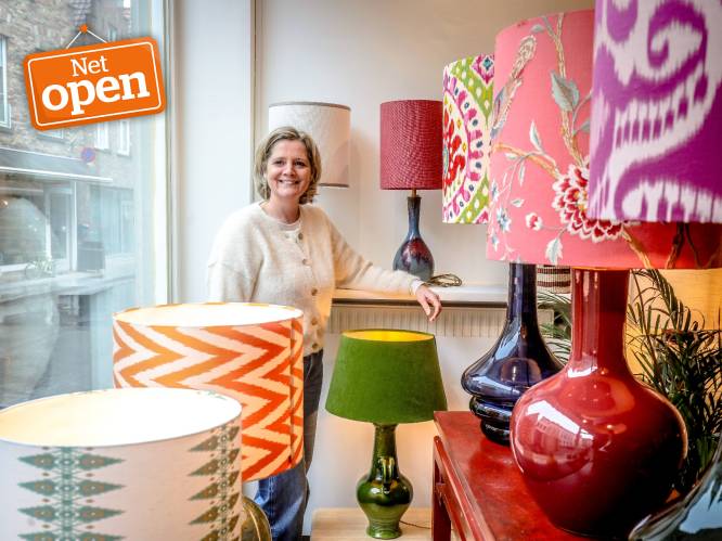 NET OPEN. In het atelier van Anneke (55) vind je lampenkappen die niemand anders heeft: “Ik bracht de zeldzame ambacht naar hartje Brugge”