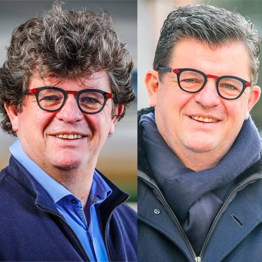 Bart Tommelein, burgemeester van Oostende, voor en na.