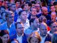 Premier en VVD-partijleider Mark Rutte in het publiek tijdens het congres in Omnisport.