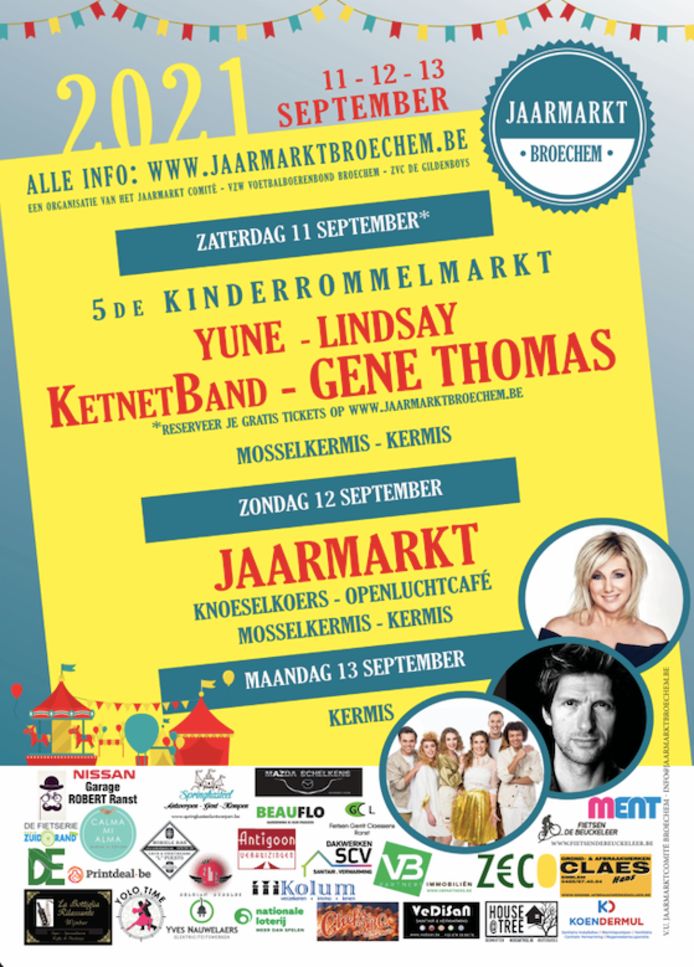 Affiche Jaarmarkt Broechem 2021.