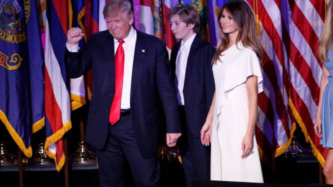 Melania en Barron (10) Trump verhuizen niet naar het Witte Huis