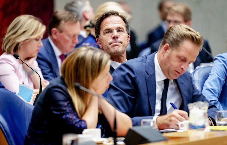 Het kabinet Rutte III in september 2019 bijeen voor de Algemene Politieke Beschouwingen.   Beeld ANP - Robin van Lonkhuijsen