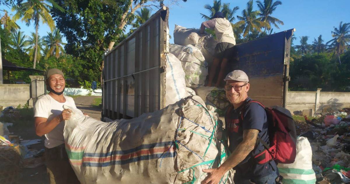 Jaap (50) uit Steensel kon na een vakantie niet meer weg uit Bali, de strijd tegen zwerfvuil is nu z
