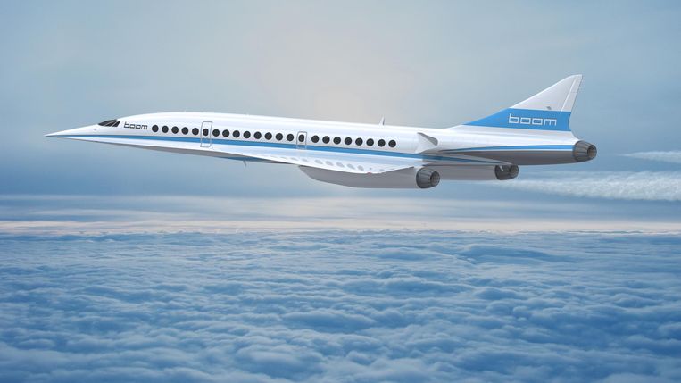 De Boom Supersonic zou in 2025 in de lucht moeten hangen. Beeld Boom Supersonic