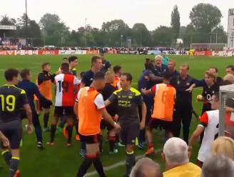 Bekerfinale tussen U19 van Feyenoord en PSV ontaardt in massale knokpartij