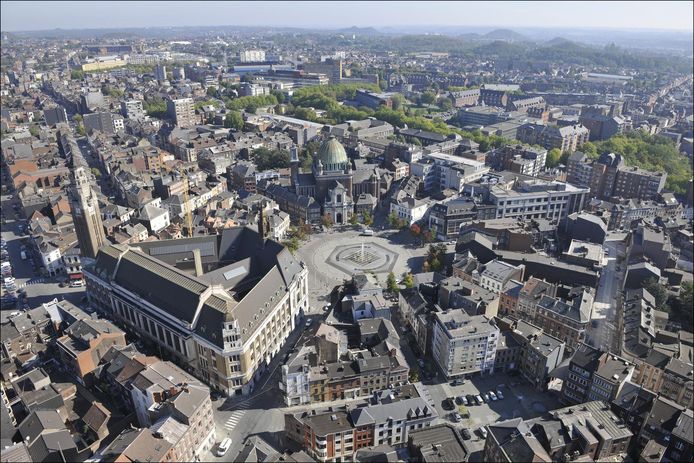 La ville de Charleroi vue du ciel