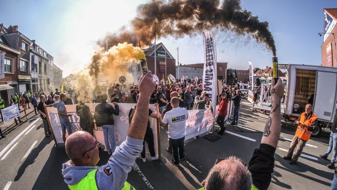 Vlaams Belang organiseerde enkele weken geleden nog een betoging tegen de komst van de moskee.