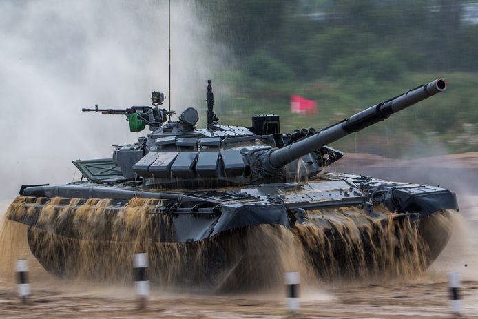 Een Russische T-90-gevechtstank.
