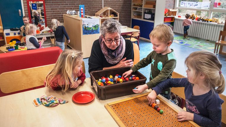 Op de voorschool De Oliebron in Schoonebeek. Beeld Aurélie Geurts