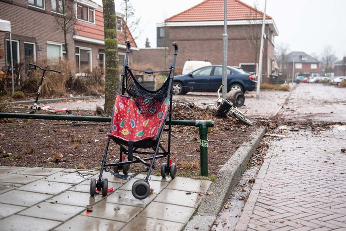 De Gersstraat in Enschede in de ochtend na het incident