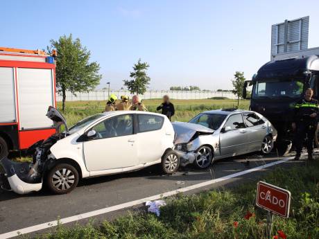 Meerdere gewonden bij kettingbotsing op N470