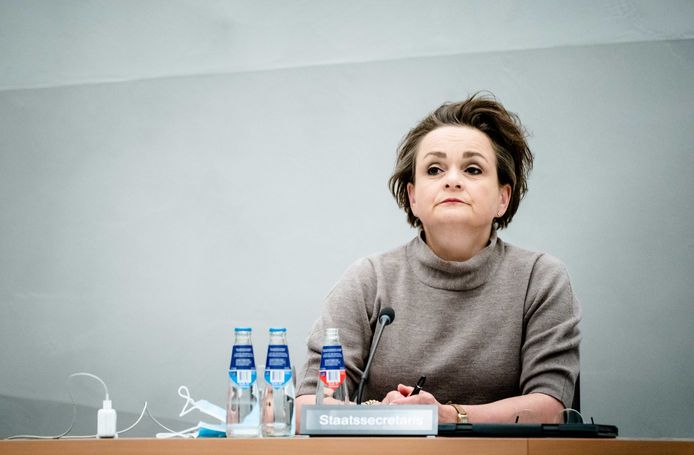 Demissionair staatssecretaris Alexandra van Huffelen.
