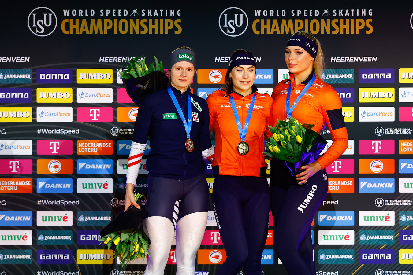 Femke Kok eerste Nederlandse vrouw met WKgoud op 500 meter, Jutta Leerdam pakt brons Foto ed.nl