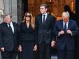 Donald Trump avec sa femme Melania Trump et leur fils Barron Trump.