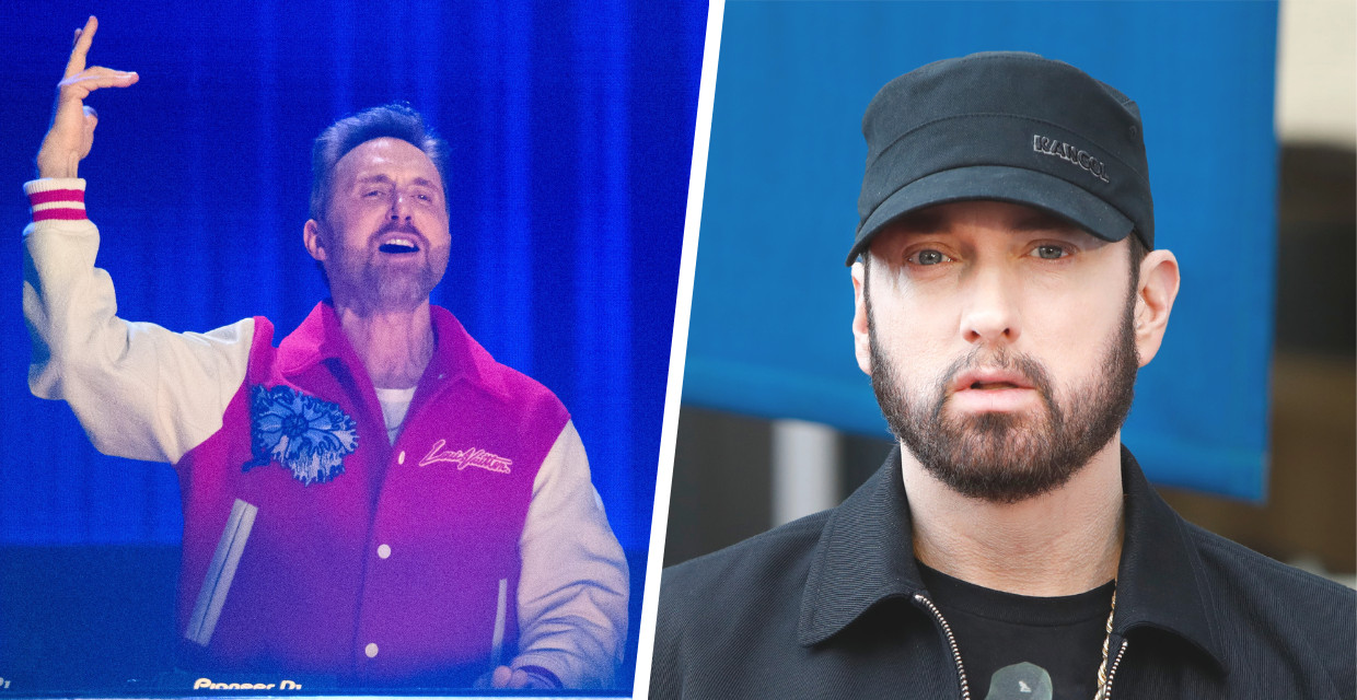 David Guetta en Eminem Beeld Photo News / Corbis via Getty Images