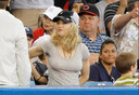 Madonna assiste à un match des Yankees.