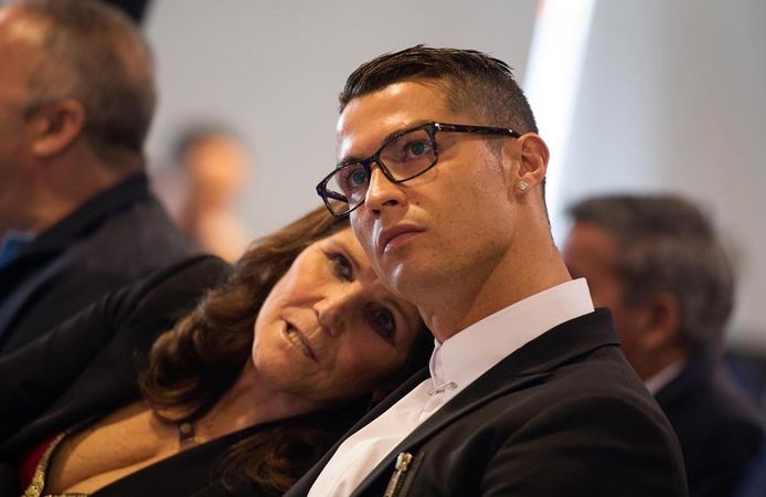 Ronaldo en zijn moeder Dolores.