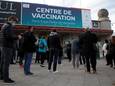 Een vaccinatiecentrum in Parijs.